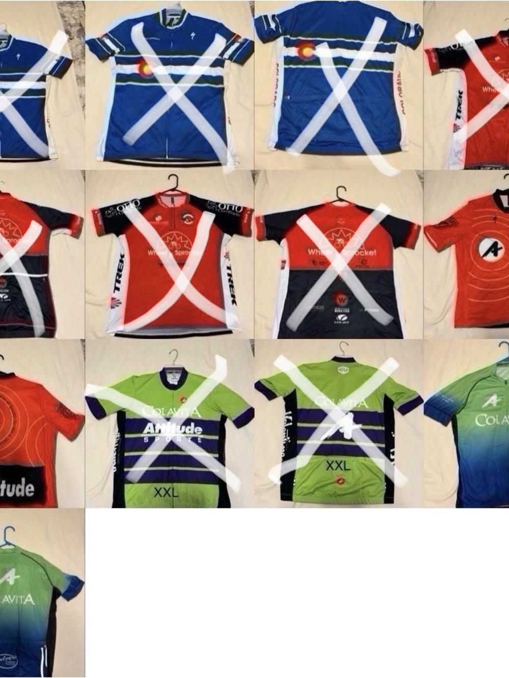 Authentic High Quality Cycling Jerseys Size XL And XXL(Marked in the pictures)